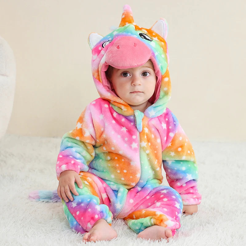 Animal Style Baby Rompers - Lion Prints