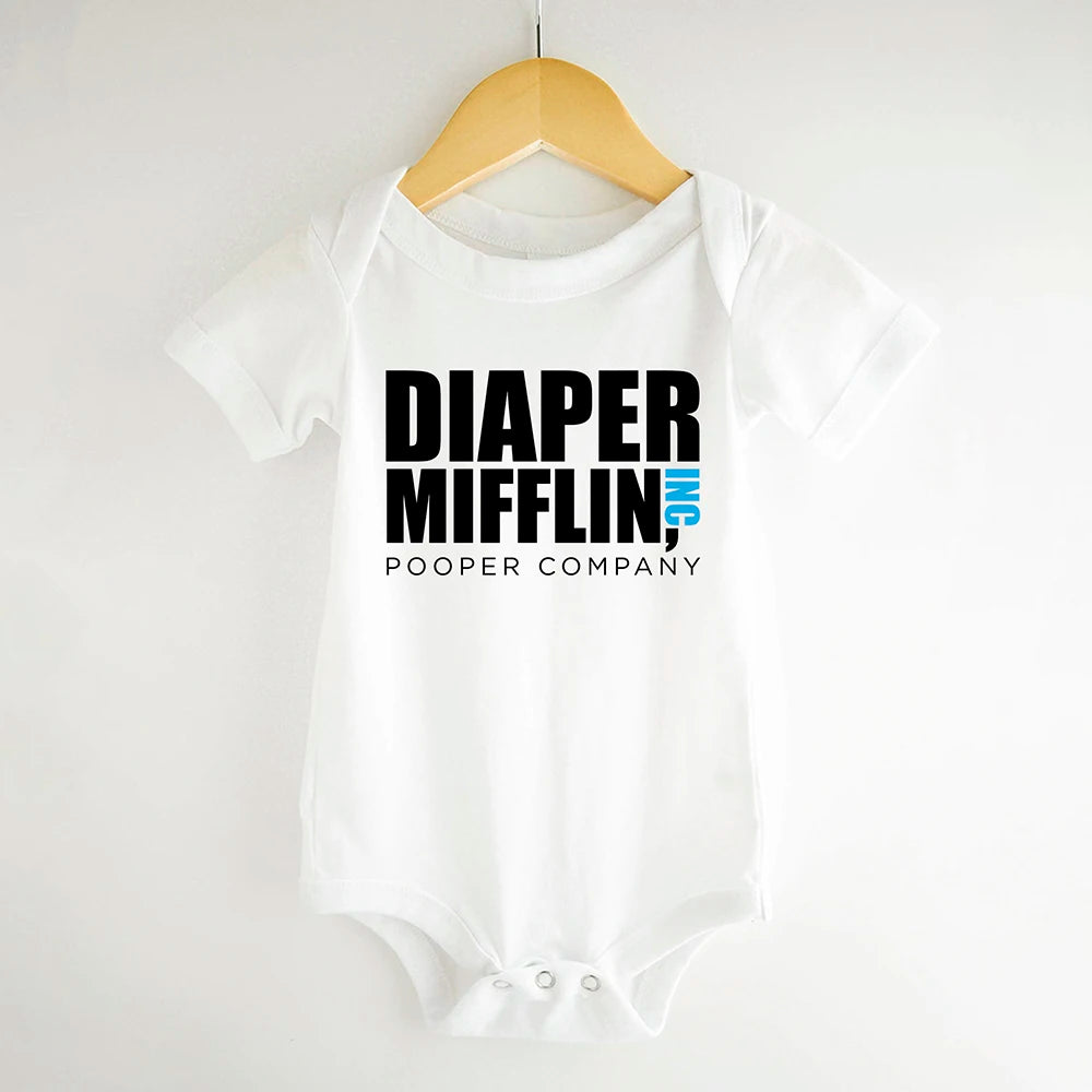 Diaper Mifflin Pooper Company Baby Romper