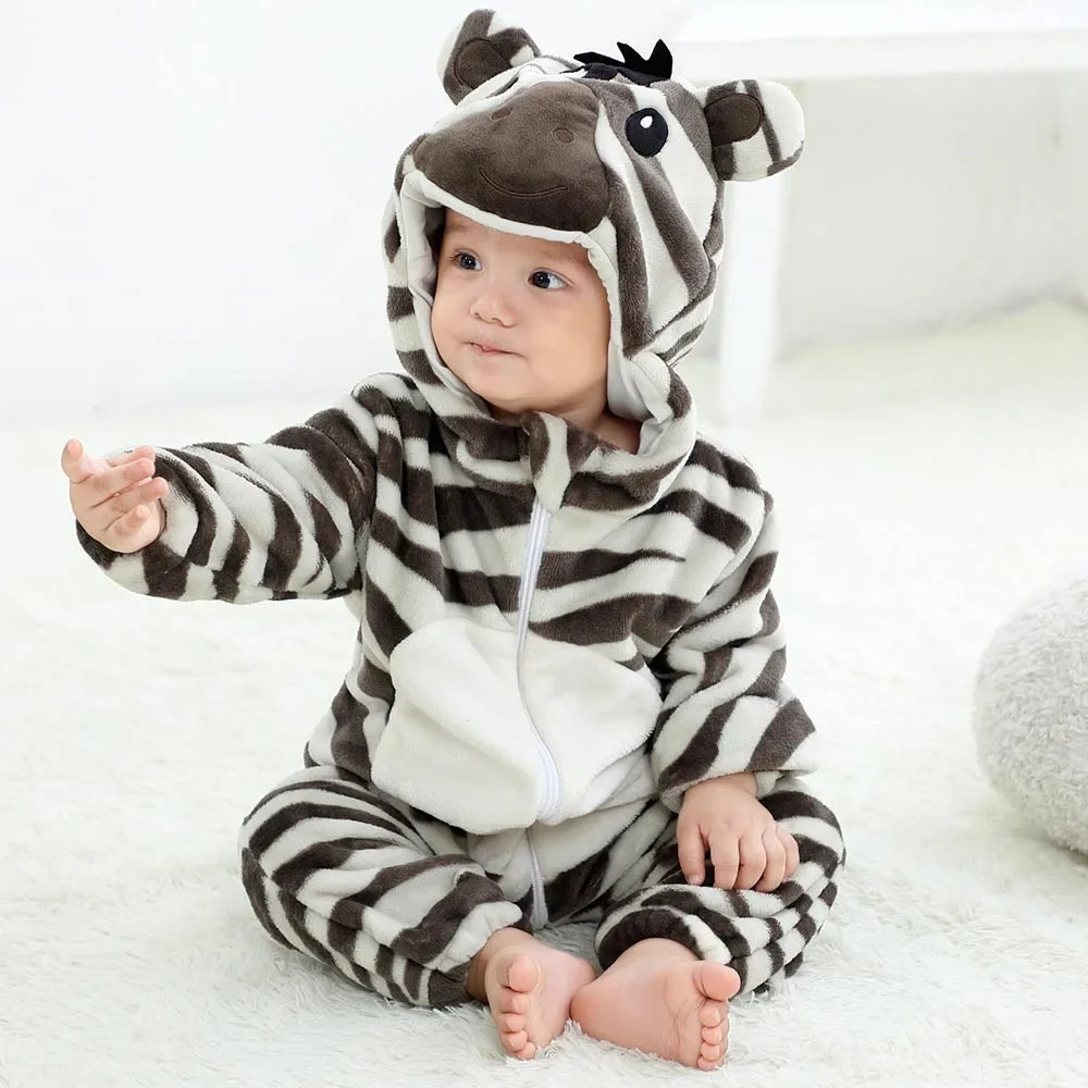 Animal Style Baby Rompers - Lion Prints