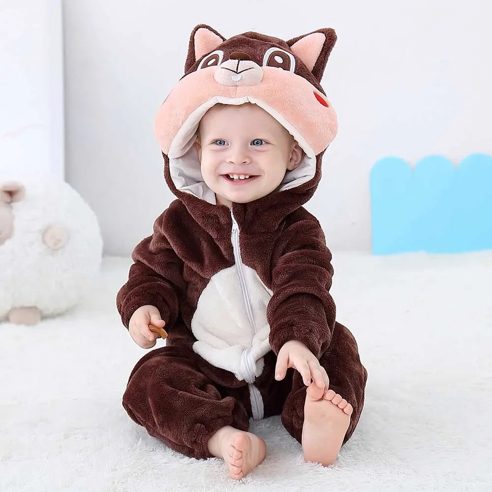 Animal Style Baby Rompers - Lion Prints