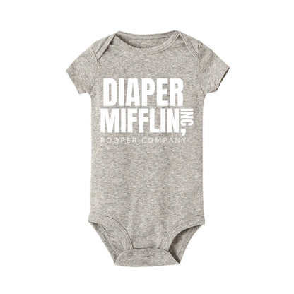 Diaper Mifflin Pooper Company Baby Romper