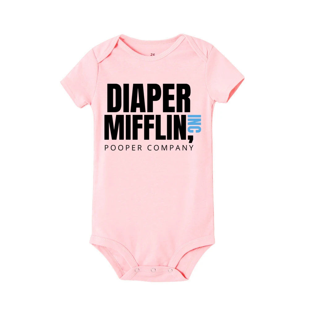 Diaper Mifflin Pooper Company Baby Romper