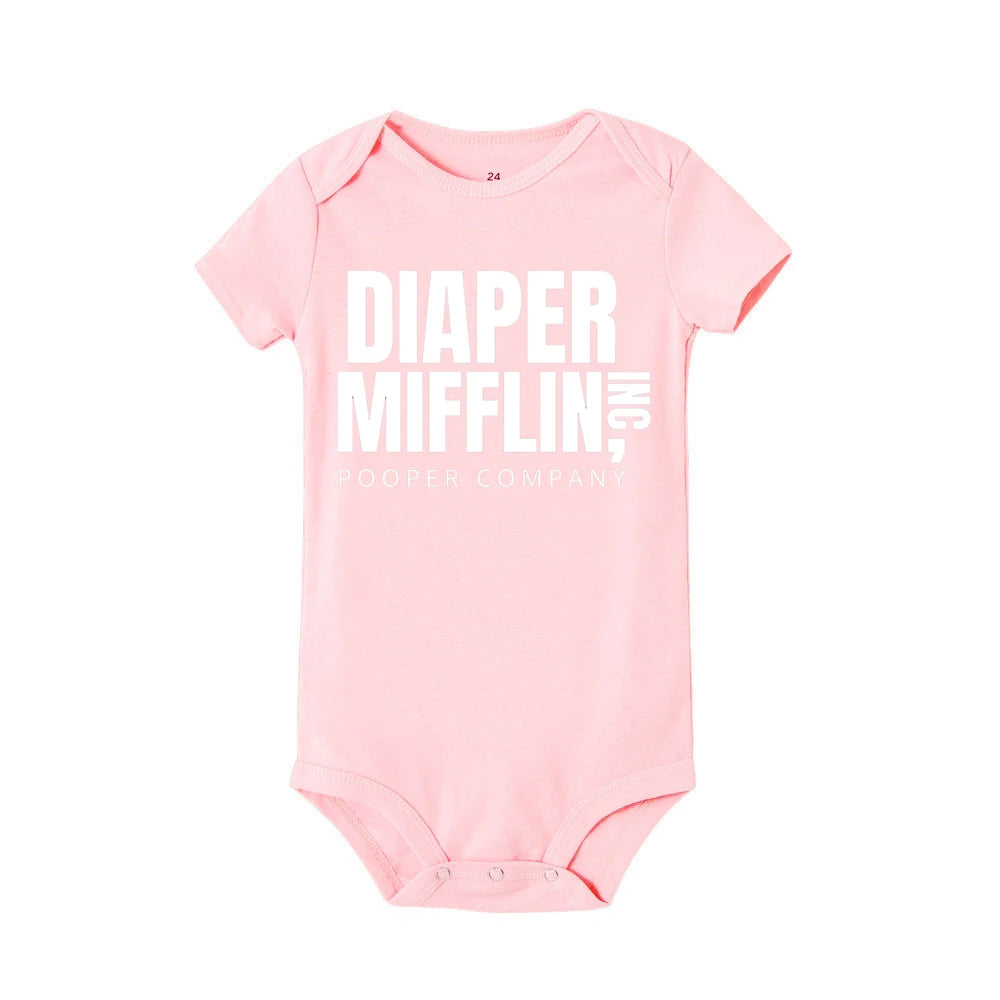 Diaper Mifflin Pooper Company Baby Romper