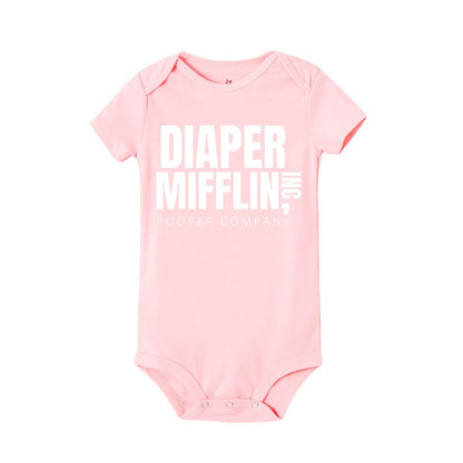 Diaper Mifflin Pooper Company Baby Romper