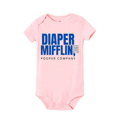 Diaper Mifflin Pooper Company Baby Romper