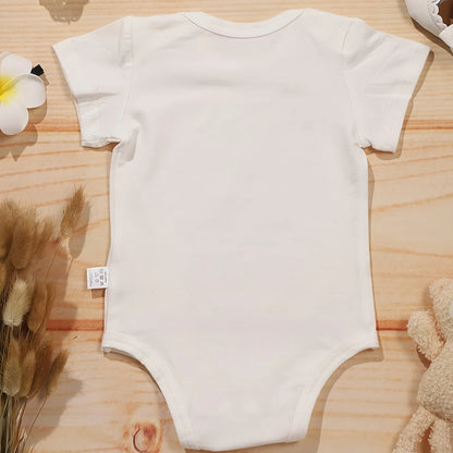 Check Diaper Funny Cotton Romper