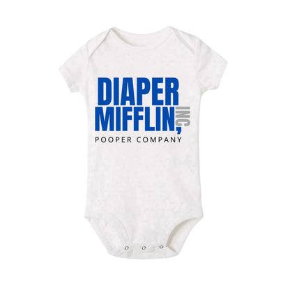 Diaper Mifflin Pooper Company Baby Romper