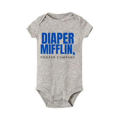 Diaper Mifflin Pooper Company Baby Romper