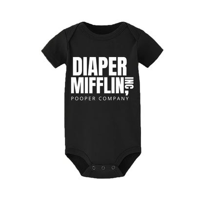 Diaper Mifflin Pooper Company Baby Romper