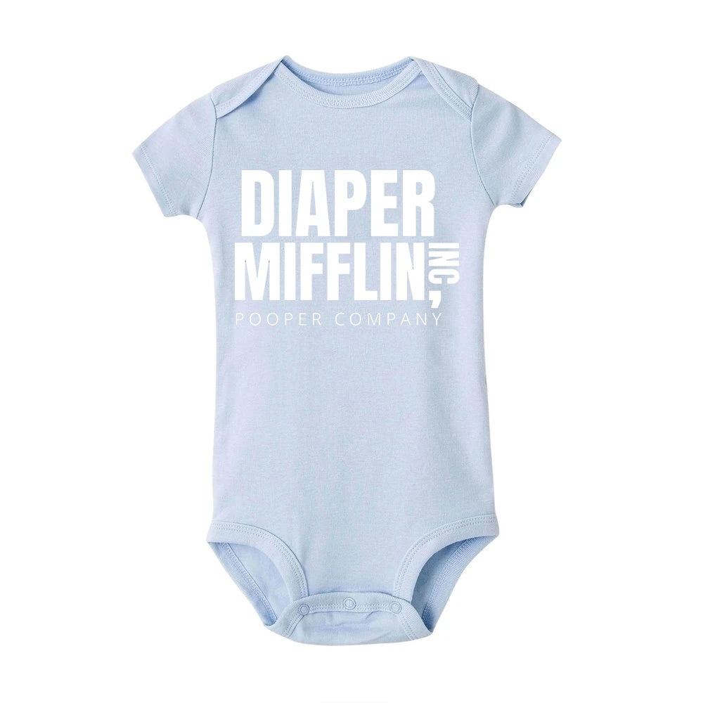 Diaper Mifflin Pooper Company Baby Romper