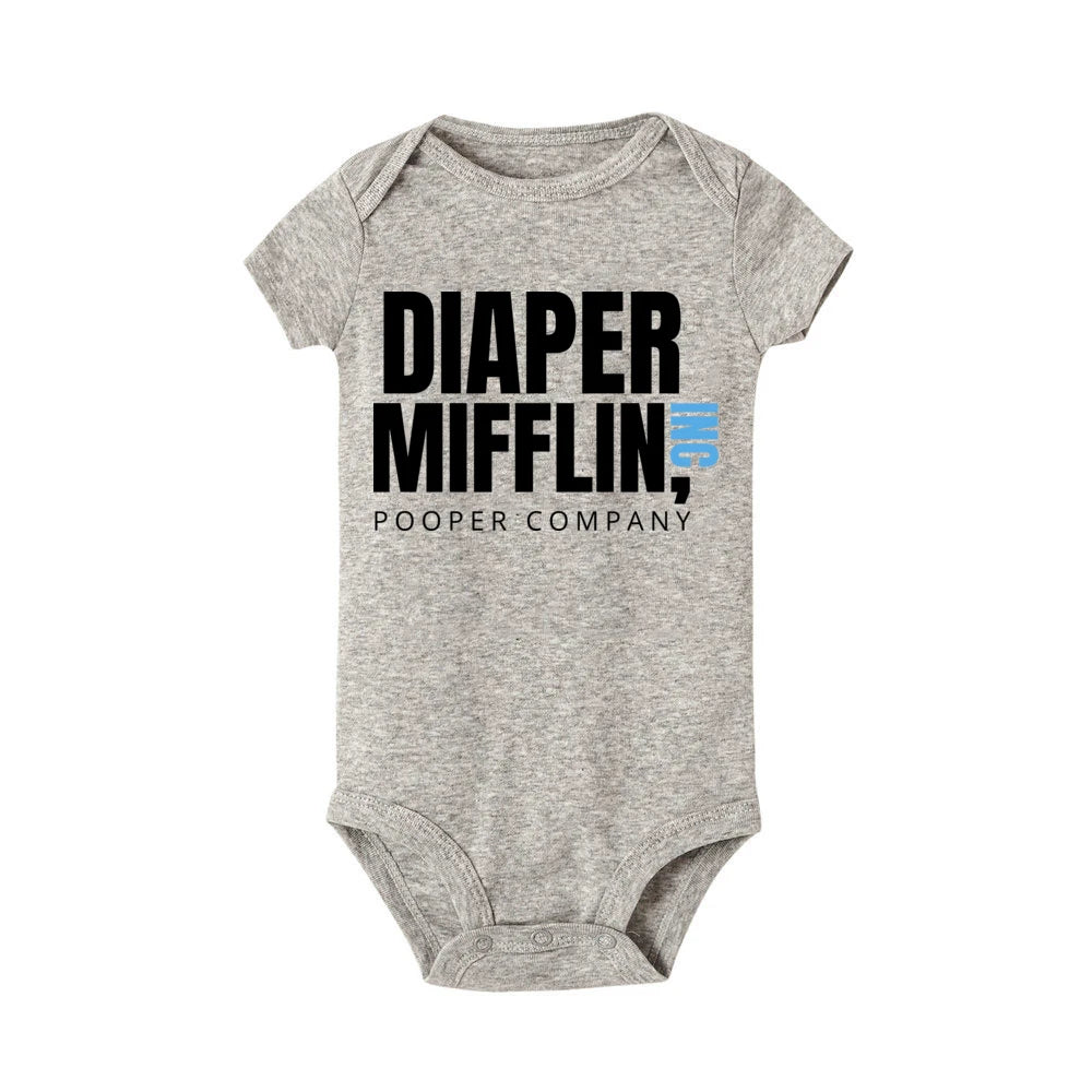 Diaper Mifflin Pooper Company Baby Romper