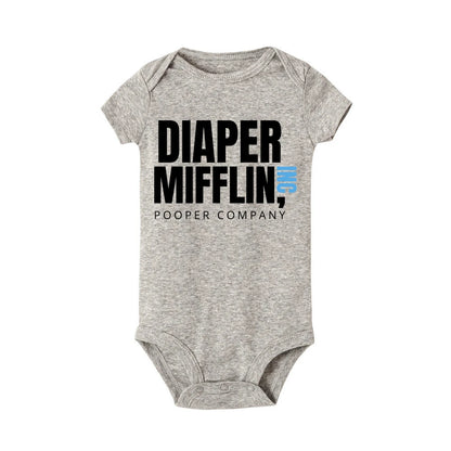 Diaper Mifflin Pooper Company Baby Romper