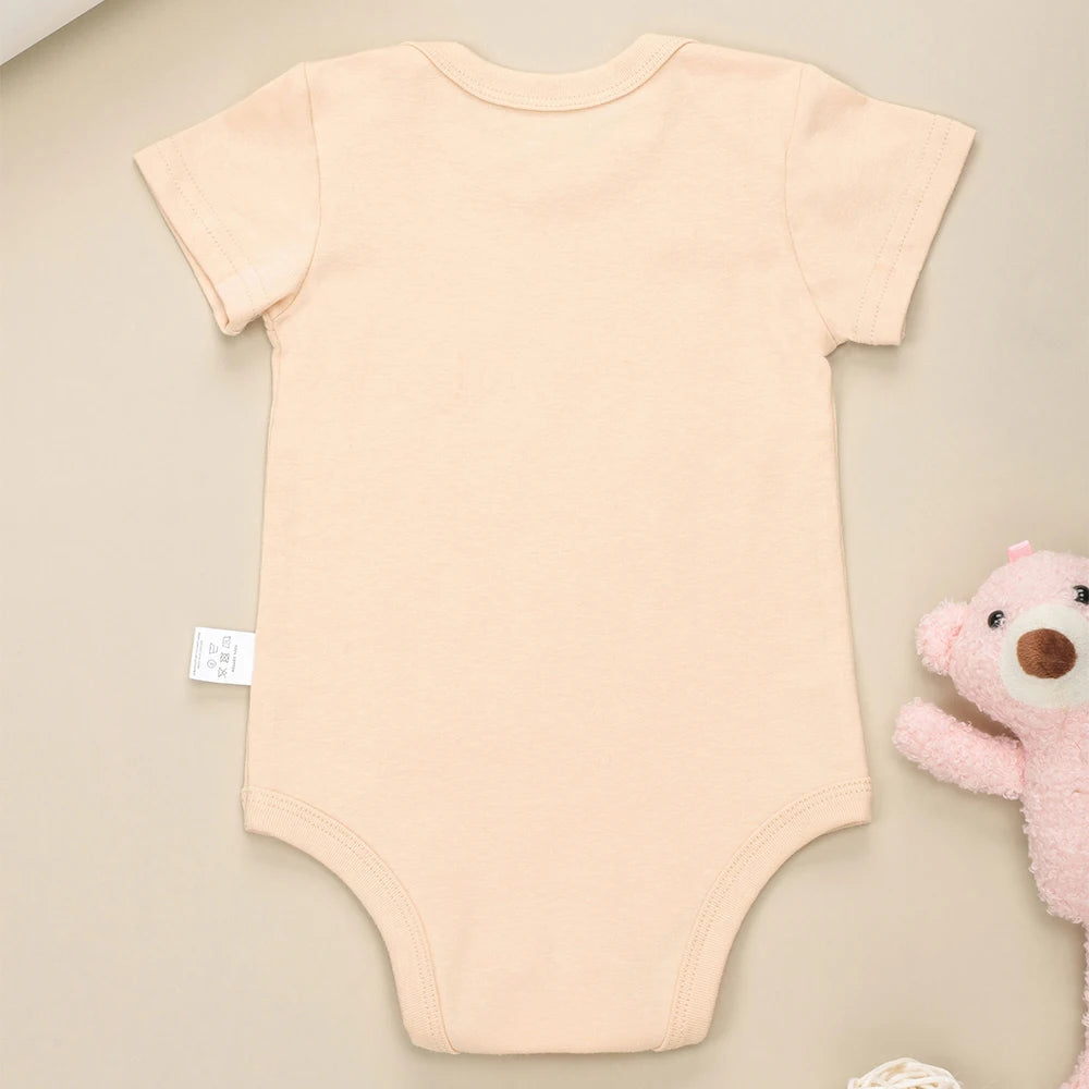 Check Diaper Funny Cotton Romper