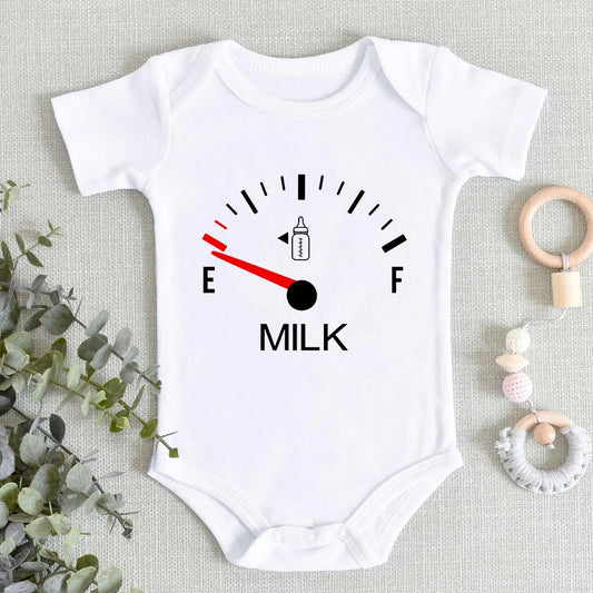 Cotton  Baby Onesie With Fuel Meter Print