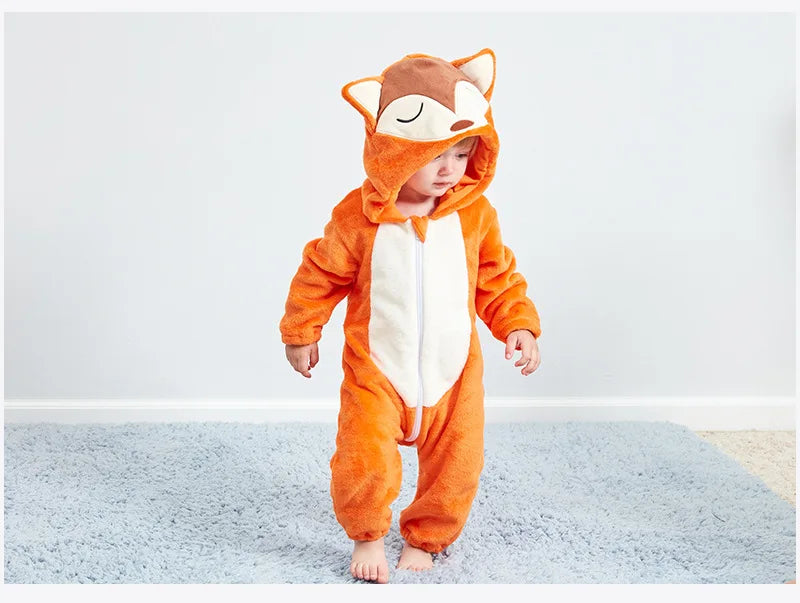 Animal Style Baby Rompers - Lion Prints