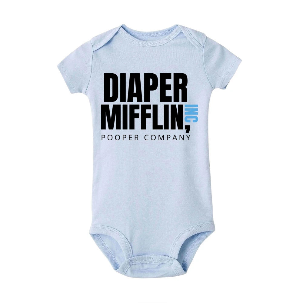 Diaper Mifflin Pooper Company Baby Romper